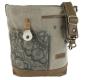 Preview: Sunsa Damen Canvas Tasche Umhängetasche/ Crossbody khaki, Mandalamotiv